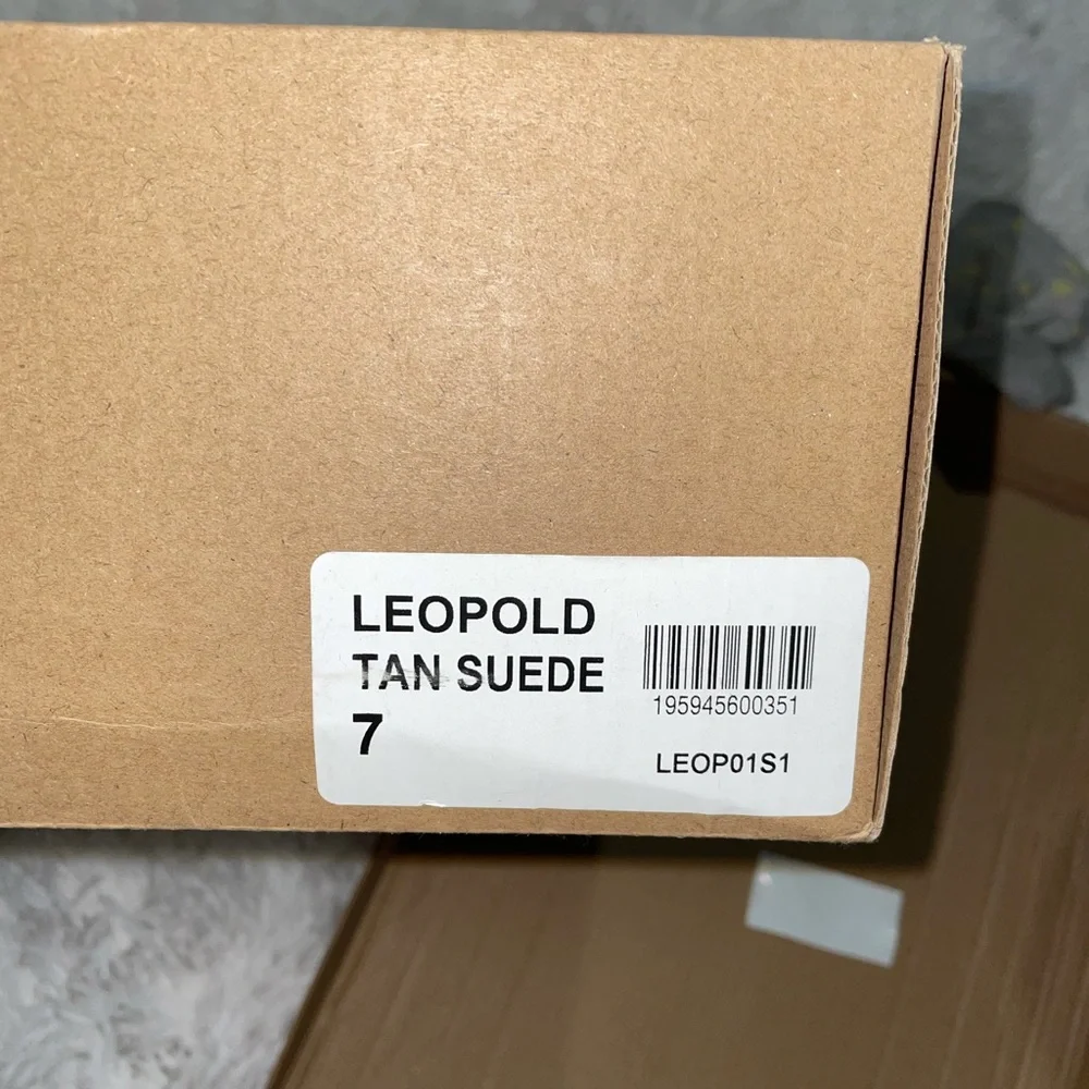 Steve Madden leopold suede tan booties - Picture 4 of 7